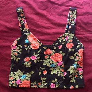 Floral crop top